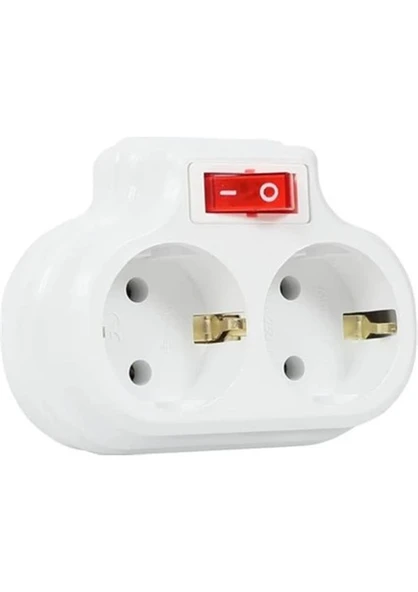 Topraklı 2Li Anahtarlı Topraklı Fiş, Priz