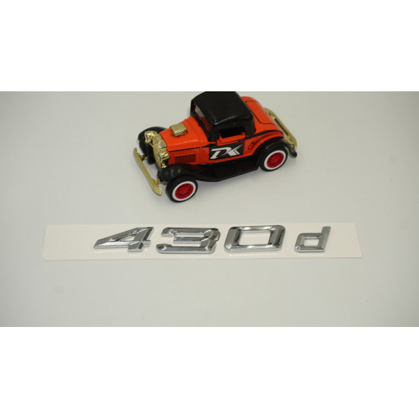 Bmw 430d Bagaj Krom Metal 3M 3D Yazı Logo - 2