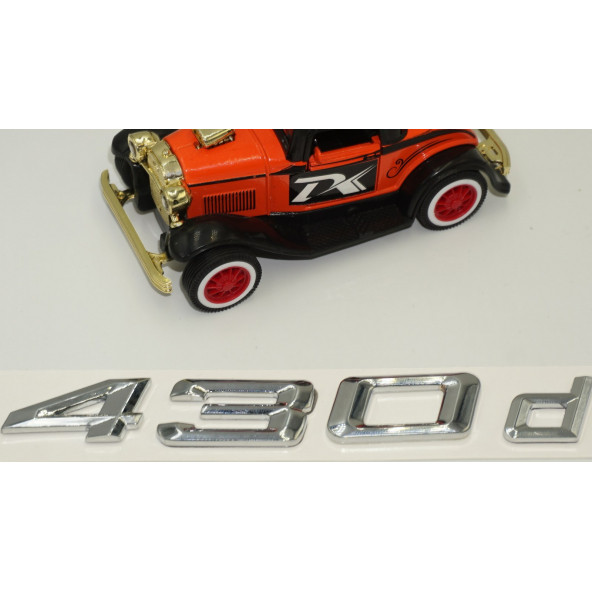 Bmw 430d Bagaj Krom Metal 3M 3D Yazı Logo - 4