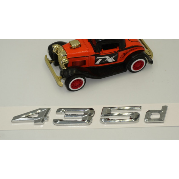 Bmw 435d Bagaj Krom Metal 3M 3D Yazı Logo - 3