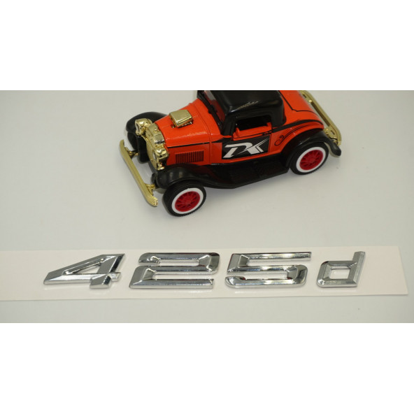Bmw 425d Bagaj Krom Metal 3M 3D Yazı Logo - 3