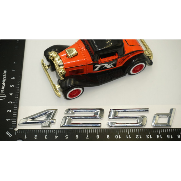 Bmw 425d Bagaj Krom Metal 3M 3D Yazı Logo - 6