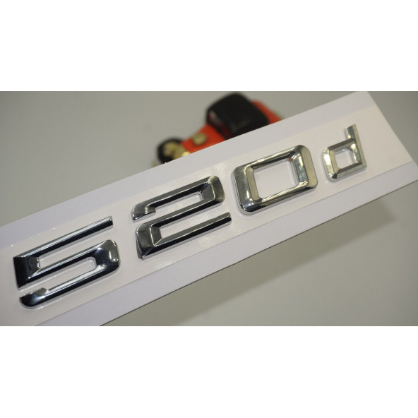 Bmw 520d Bagaj Krom Metal 3M 3D Yazı Logo