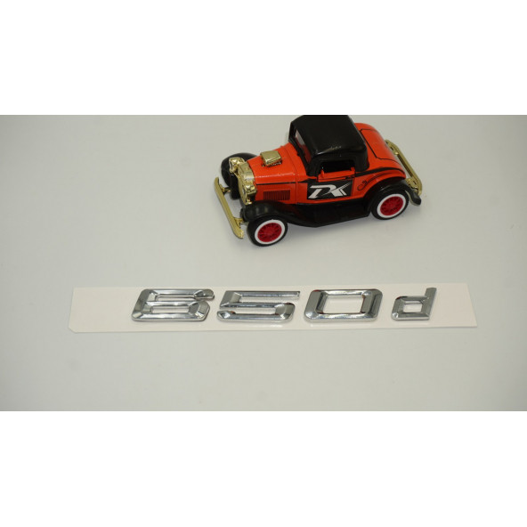 Bmw 650d Bagaj Krom Metal 3M 3D Yazı Logo - 2