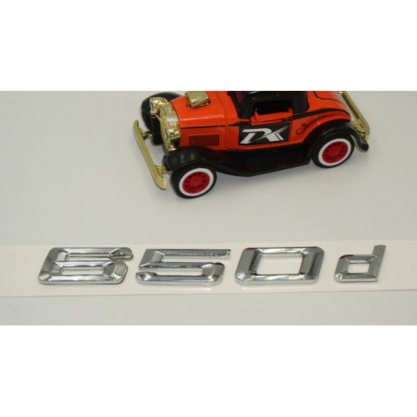 Bmw 650d Bagaj Krom Metal 3M 3D Yazı Logo - 3