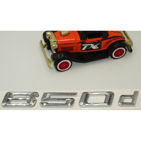Bmw 650d Bagaj Krom Metal 3M 3D Yazı Logo - 4
