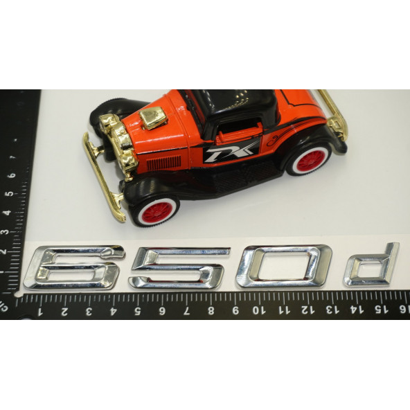 Bmw 650d Bagaj Krom Metal 3M 3D Yazı Logo - 6