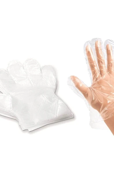 Glob Naylon Şeffaf Eldiven 100'lü
