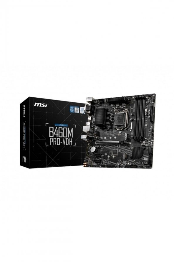 MSI Mb B460m Pro-vdh Soket 1200 Ddr4 2933 Vga Dvı Hdmı M.2 Usb 3.2 Matx - 1