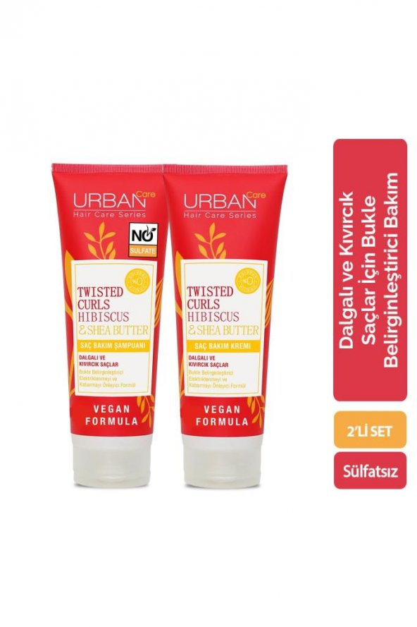 Urban Care Twisted Curl Dalgalı Saçlar Şampuan+Saç Krem Set