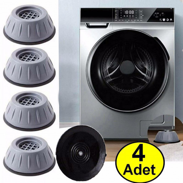 Çamaşır Makinesi Sarsıntı Titreşim Ses Önleyici Kaydırmaz Ayak 4lü Set - 5