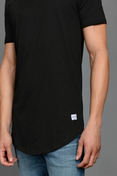 JACK JONES Enoa Model Oval Kesim Erkek Tişört 12113648 - 4