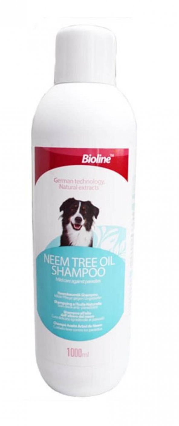Bioline Köpekler İçin Neem Ağacı Özlü Şampuan 1 Lt