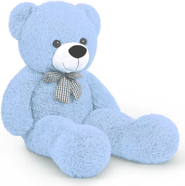Papyonlu Sevimli Peluş Şaşkın Ayı 80 cm - Sevgiliye Özel HEDİYE - 5