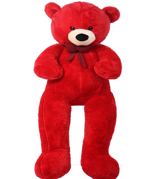 Papyonlu Sevimli Peluş Şaşkın Ayı 80 cm - Sevgiliye Özel HEDİYE - 4