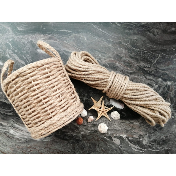 SRP 4 mm 40 metre Doğal Jüt İp Halat Kedi Tırmalama İpi - 2