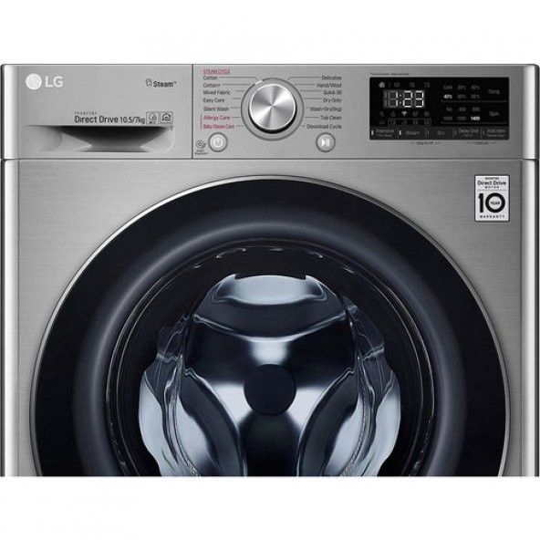 LG F4V5RGP2T A 10.5 kg Yıkama / 7 kg Kurutma 1400 Devir Çamaşır Makinesi - 9