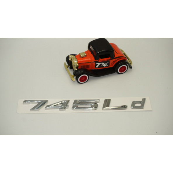 Bmw 745Ld Bagaj Krom Metal 3M 3D Yazı Logo - Resim 2