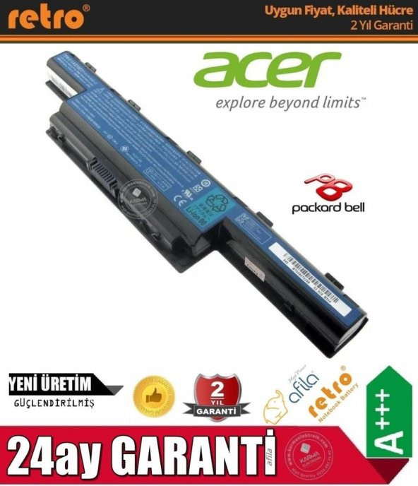Acer Aspire 4333, 4339, 4349, 4352 Notebook Bataryası - Pili