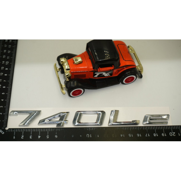 Bmw 740Le Bagaj Krom Metal 3M 3D Yazı Logo - 6