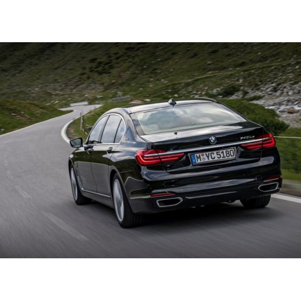 Bmw 740Le Bagaj Krom Metal 3M 3D Yazı Logo - 7