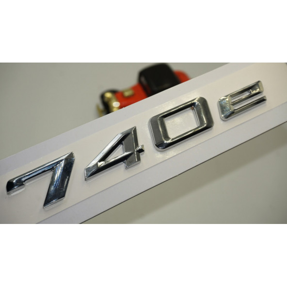 Bmw 740e Bagaj Krom Metal 3M 3D Yazı Logo