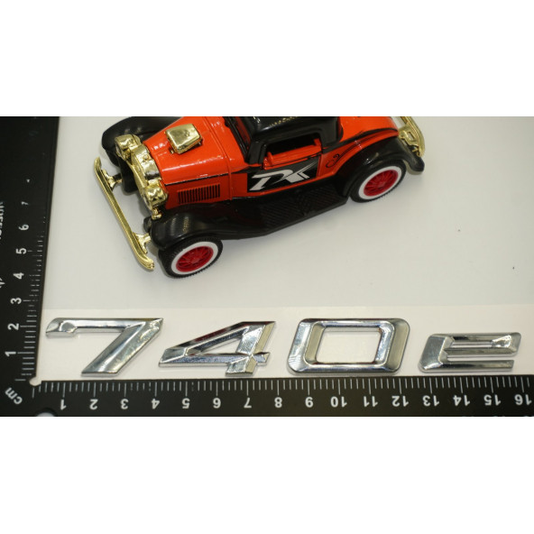 Bmw 740e Bagaj Krom Metal 3M 3D Yazı Logo - Resim 6