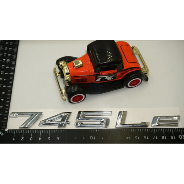 Bmw 745Le Bagaj Krom Metal 3M 3D Yazı Logo - 6