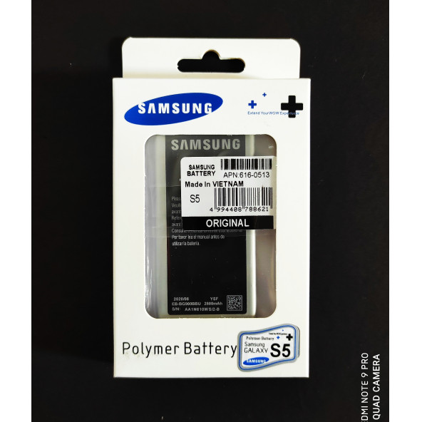 Samsung Galaxy S5 İ9600 S5 Orjinal Batarya Pil 2800 mAh (VİETNAM)