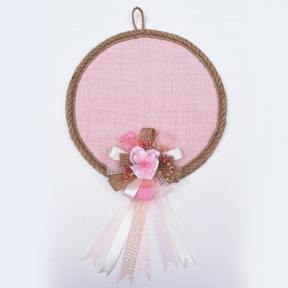 Lora Davet Kız Bebek kapı süsü, Hastane kapı süsü, Duvar süsü (1 Adet) Pembe - 36111 - 3