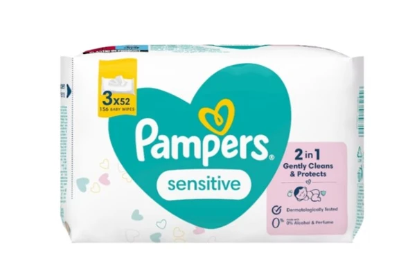 Islak Havlu Mendil 3'Lü 156 Yaprak