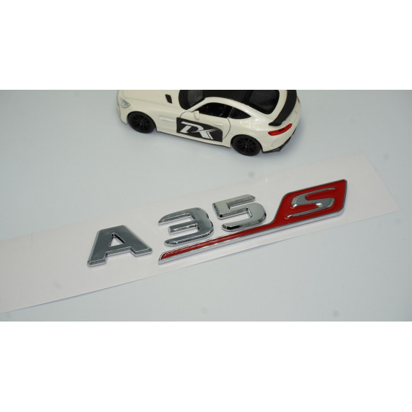 DK Benz A 35S Bagaj Krom Kırmızı ABS 3M 3D Yazı Logo - Resim 2