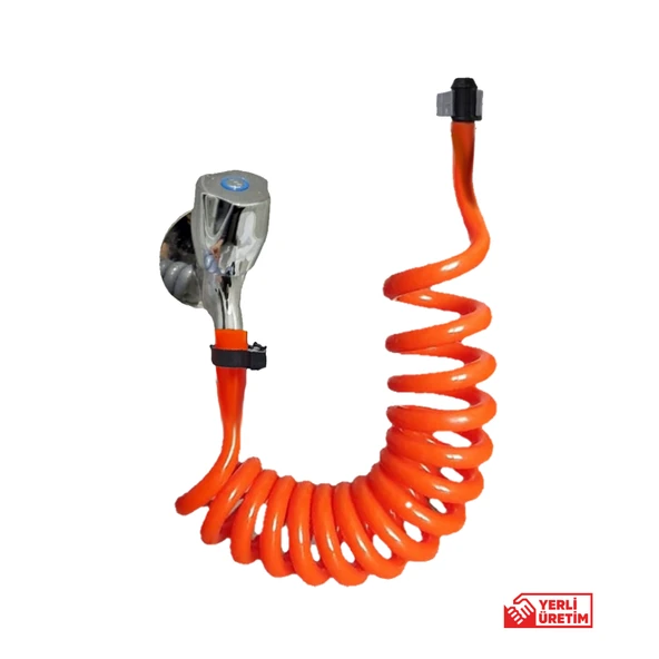 Plasyay Spiral Wc Banyo Veranda Balkon Yıkama Plastik Kelepçeli Setler - 3