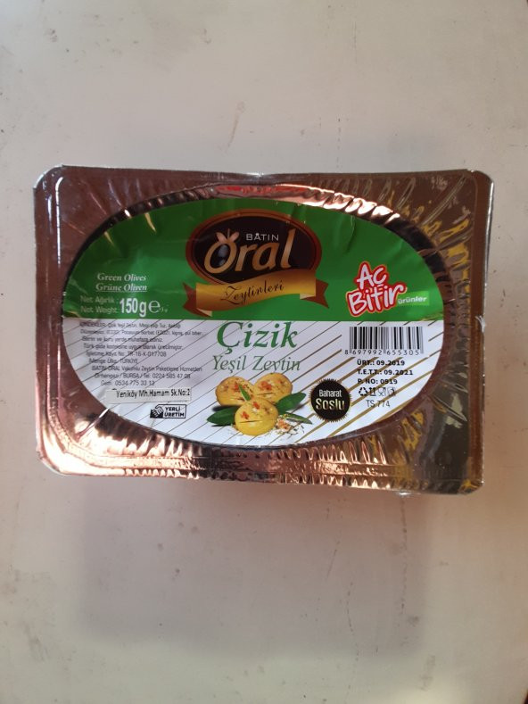 ÇİZİK YEŞİL ZEYTİN 150 GR