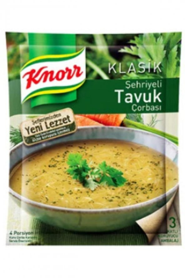 KNORR Hazır Çorba Şehriyeli Tavuk Çorbası 51 Gr