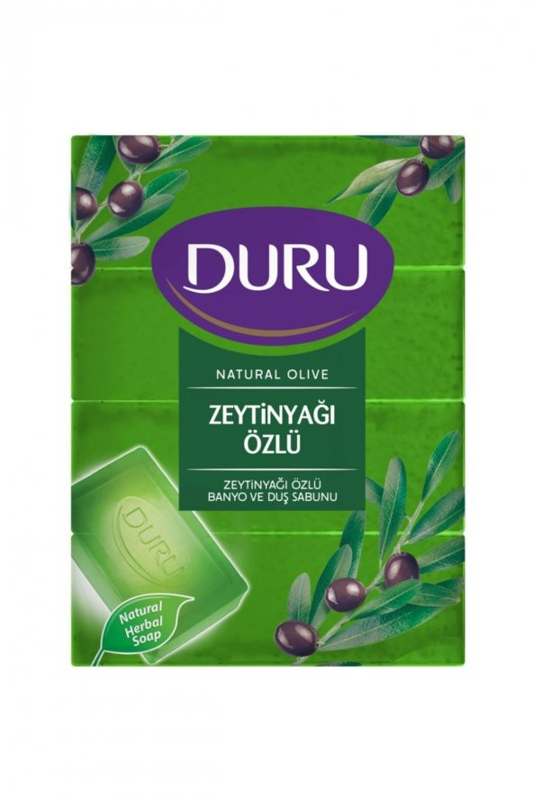 DURU Natural Olive Zeytinyağlı 4 Adet Banyo Sabunu 600 gr - 2