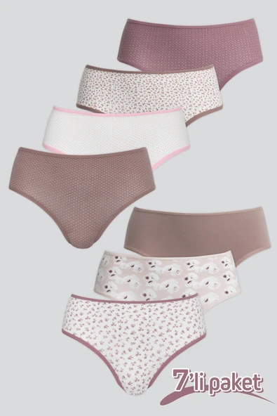 DoReMi Daily Fit 7’li Günlük Rahat Kalıp Kadın Slip Külot - 1