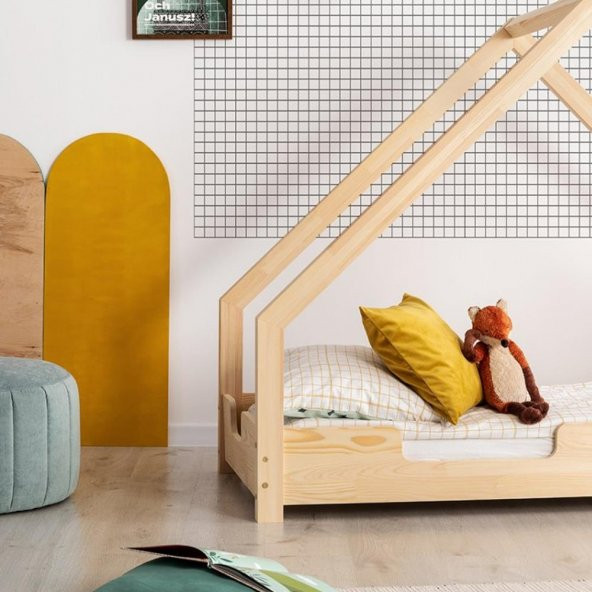 Markaawm Ahşap Yatak Montessori Karyola Doğal Çam 90x190 Modera - 3