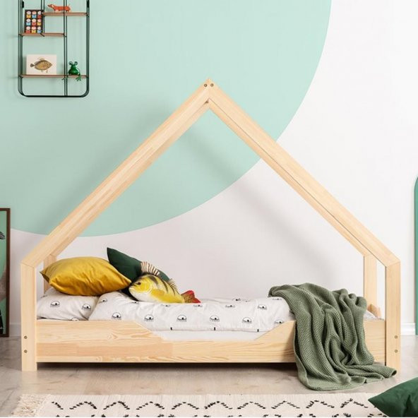 Markaawm Çatılı Montessori Yatak 90x190 Ahşap Çocuk Karyola - 2