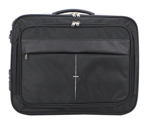Unisex 17.3" Siyah Çelik Kasalı Laptop Evrak Notebook Bilgisayar Çantası