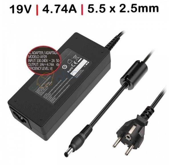 Packard Bell Easynote MH36 Uyumlu Notebook Adaptör, Şarj Cihazı (Muadil 19V 4.74A)