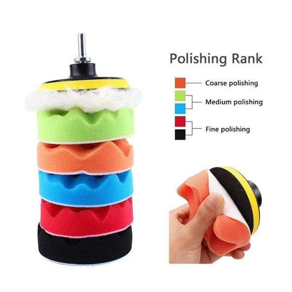 Valkyrie 12 Parça 10cm Büyük Boy Oto Pasta Cila Polisaj Seti - 5