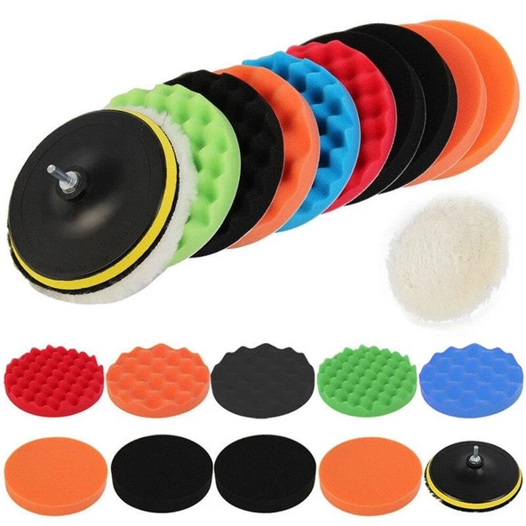 Valkyrie 12 Parça 10cm Büyük Boy Oto Pasta Cila Polisaj Seti - 6