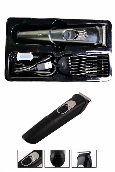 Pro Şarjlı Saç Sakal Tıraş Makinesi Ense Kesme Makinesi Lazer Öncesi Kısaltma