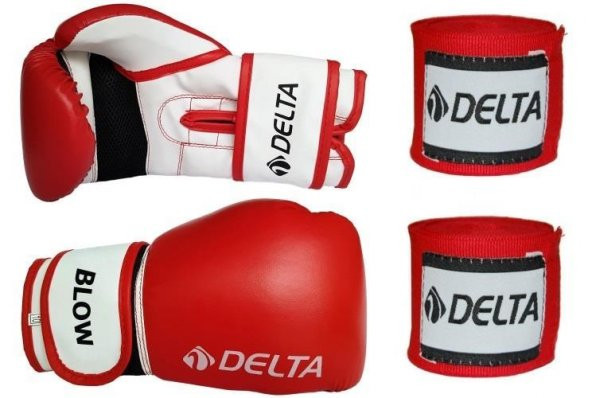 Delta Blow Dura-Strong Boks Eldiveni + Boks El Bandajı Seti