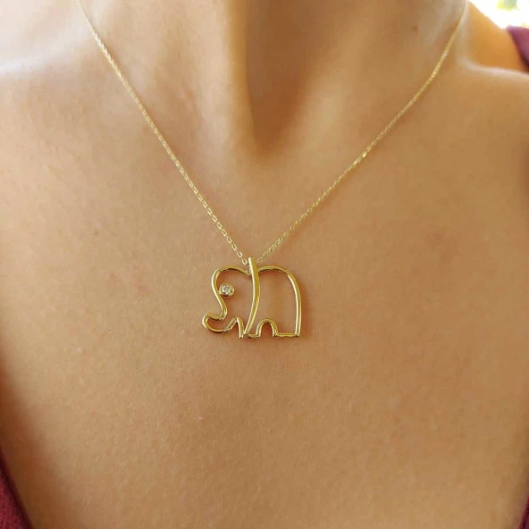 Altın fil kolye 1.85 gram ürün görseli