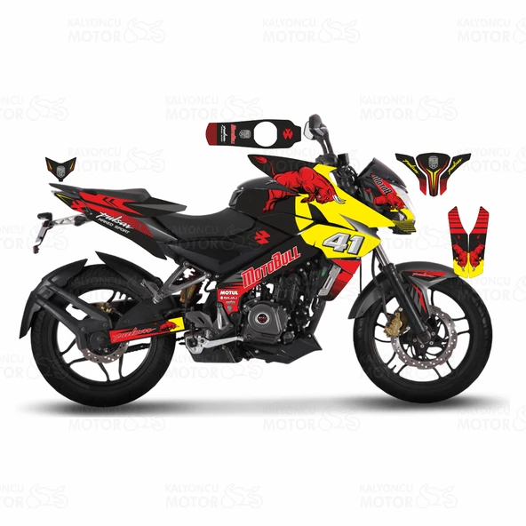 Bajaj Pulsar 200 NS Motobul 41 Design Sticker Set