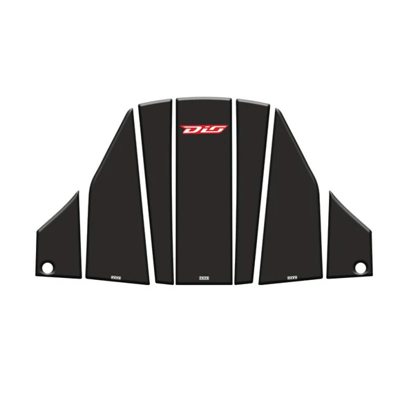 Honda Dio 110 Tank Pad 7 Parça Siyah-Kırmızı ürün görseli