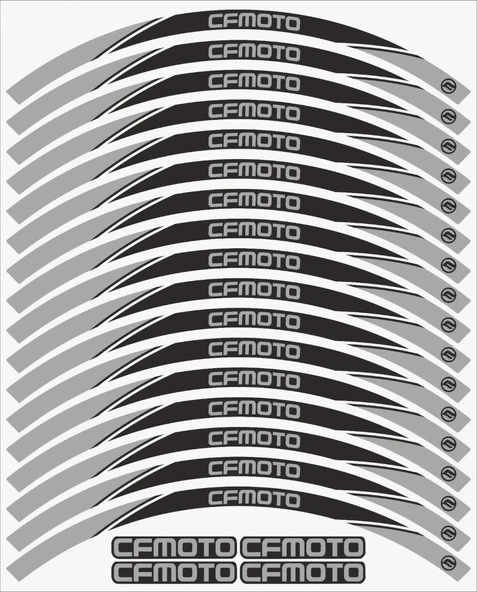 CF MOTO 650 NK Jant Şeridi Gri ürün görseli