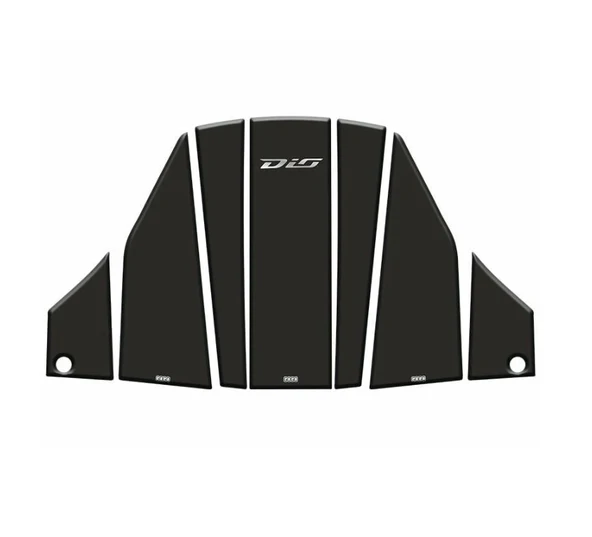 Honda Dio 110 Tank Pad 7 Parça Siyah-Beyaz ürün görseli